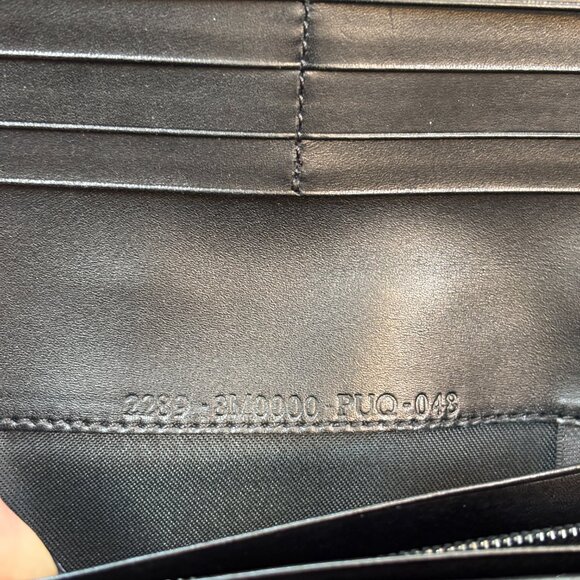 Fendi Zucchino Canvas & Leather Black Wallet with Box & Dust Cover - Picture 6 of 9